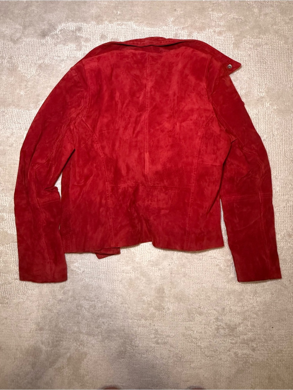 7 for All Mankind Suede Leather Jacket with removable hood L - Picture 3 of 6